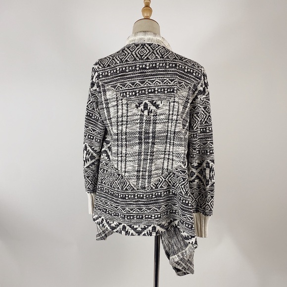 Anthro TINY Asymmetric Open Front Cardigan Cotton - Picture 8 of 8